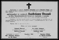 Egyházpakai és csukárdi Andrássy Dezső